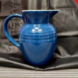 LA Creuset 6in blue pitcher